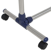 Regulowany stojak/wieszak na ubrania, stal nierdzewna, srebrny