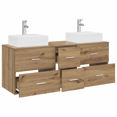 Zestaw Szafek Łazienkowych 3 szt. Dąb artisan