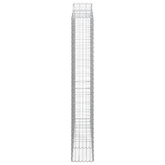 Kosze gabionowe, 2 szt, 200x30x200/220 cm, galwanizowane żelazo