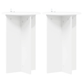 Stojak na rośliny 2 pcs Biały ?40 x 60 cm Drewno inżynieryjne