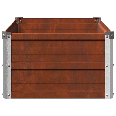 Podniesione Łóżko Ogrodowe Rdzawy 100 x 40 x 24 cm tektura
