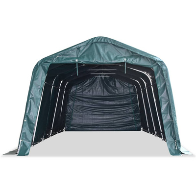 Namiot dla bydła, PVC 550 g/m?, 3,3 x 8 m, ciemnozielony