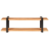 vidaXL Szafka pod TV, 130 x 40 x 40 cm, lite drewno akacjowe