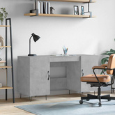 vidaXL Biurko, szarość betonu, 140x50x75 cm, materiał drewnopochodny wariant 5