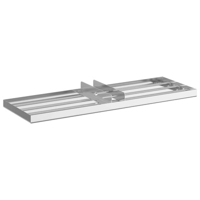 Rake leveling do ogrodu Srebrny 75 x 25 x 6 cm Stal nierdzewna