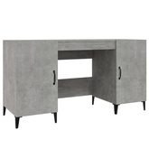 vidaXL Biurko, szarość betonu, 140x50x75 cm, materiał drewnopochodny wariant 7