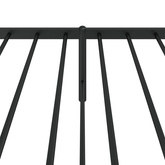 Metalowa rama łóżka z wezgłowiem, czarna, 90x200 cm wariant 11
