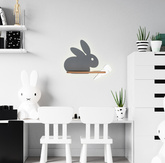 Lampa kinkiet półeczka 5W LED 4000K IQ Kids Rabbit szary 21-85184