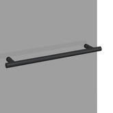 Osłona prysznicowa Czarny 120 x 140 cm Szkło ESG i aluminium
