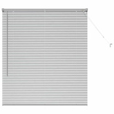 Żaluzje weneckie Srebrny 130 x 120 cm Aluminium