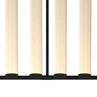 Rama leżanki, czarna, metalowa, 90 x 200 cm