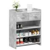 Szafka na buty z szufladą Betonowy szary 73,5 x 36 x 92 cm