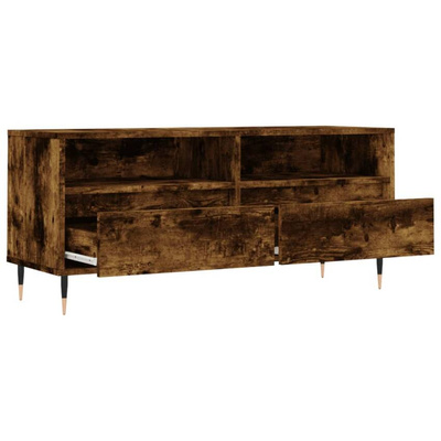 Szafka pod TV, przydymiony dąb, 100x34,5x44,5 cm vidaXL