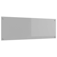 Panel kuchenny Jasnoszary 120 x 40 cm szkło hartowane