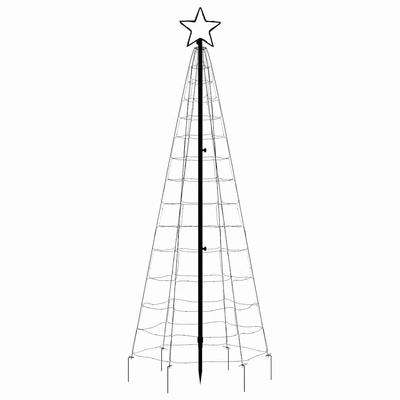 Choinka świąteczna LED z kolcami 220 diod LED Zimna biel 180 cm
