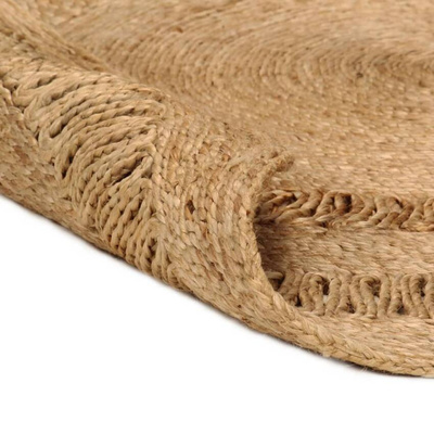 vidaXL Ręcznie pleciony dywan z juty, 150 cm, okrągły model standard