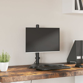na monitor, czarny, stalowy, VESA 75/100 mm Stojak