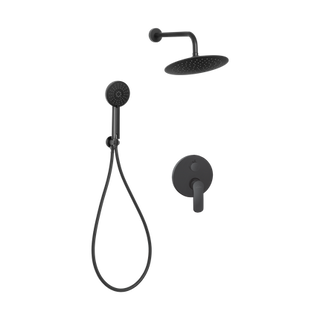 Zestaw podtynkowy z baterią podtynkową 2-funkcyjną Siros 013 czarny  Invena