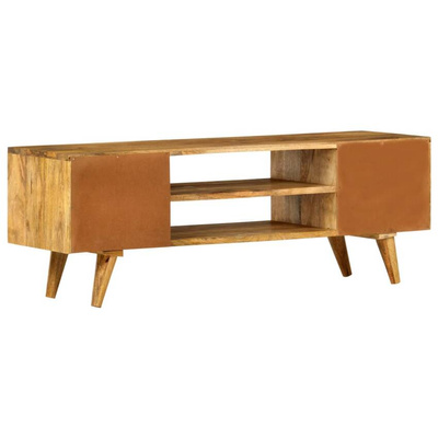 vidaXL Szafka pod TV, 110 x 35 x 40 cm, lite drewno mango