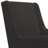 Fotel Czarny Bouclé
