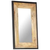 vidaXL Lustro, 80 x 50 cm, lite drewno mango