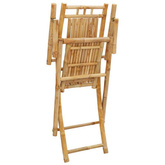 vidaXL Składane krzesła ogrodowe, 8 szt., 53x66x99 cm, bambusowe