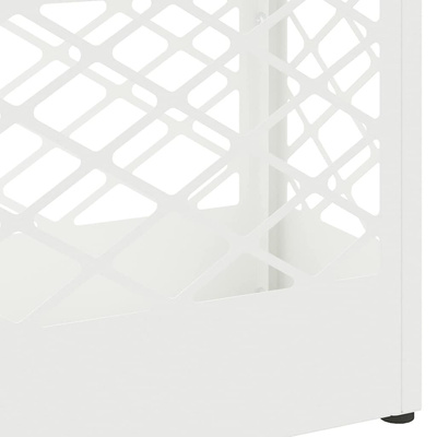 Stojak na Parasol Deszczowy Biały 28 x 12 x 41 cm Stal