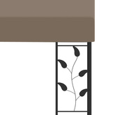Altana przyścienna, 6 x 3 x 2,5 m, taupe