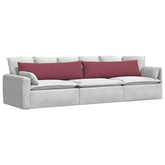 Poduszki na sofę 2 pcs Czerwone wino 145 x 40 cm tkanina