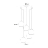 Lampa wisząca K-5602 z serii ABRO