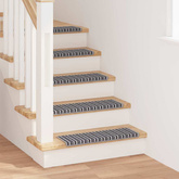 Samoprzylepne maty na schody Paski 15 pcs Szary 65 x 21 x 4 cm