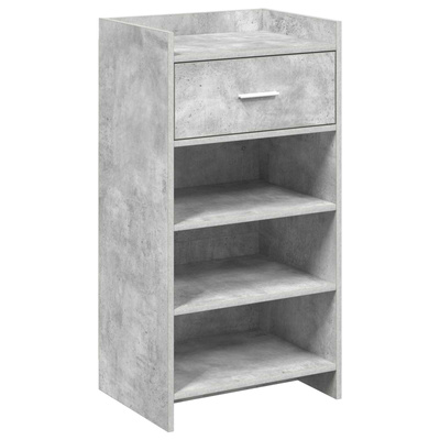 Szafka na buty z szufladą Betonowy szary 48 x 36 x 92 cm