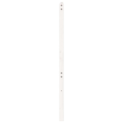 Wezgłowie łóżka, białe, 156x4x100 cm, lite drewno sosnowe