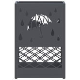 Stojak na Parasol Deszczowy antracytowy 28 x 12 x 41 cm Stal