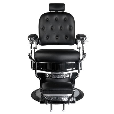 Gabbiano fotel barberski Ernesto czarny 125378