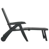 vidaXL Składany leżak, polipropylen, zielony