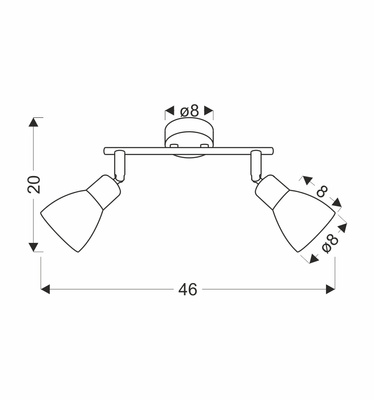 Lampa sufitowa AMCOS lczarna 2x40W E14 bursztynowe klosze  nowoczesna oprawa sufitowa do salonu sypialni