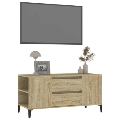 vidaXL Szafka pod TV, dąb sonoma, 102x44,5x50 cm