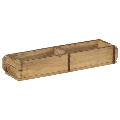 Taca 4 pcs Brązowy 57 x 15 x 9 cm Lite Drewno Recyklingowe