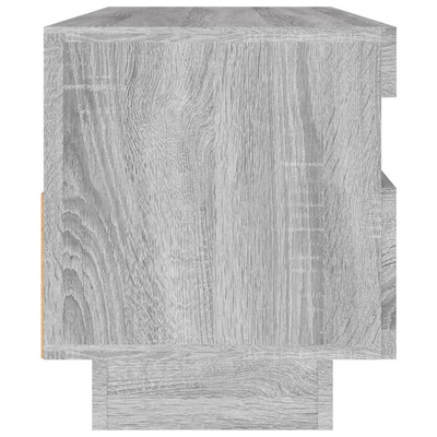 vidaXL Szafka pod TV z oświetleniem LED szary dąb sonoma, 100x35x40 cm