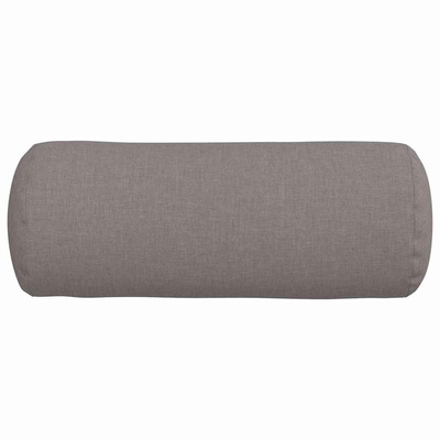 Poduszki Wałkowe 2 pcs Ciemnoszary ? 15 x 40 cm tkanina