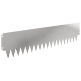 Krawężnik do trawnika 20 szt. 103 x 25 cm Stal srebrny
