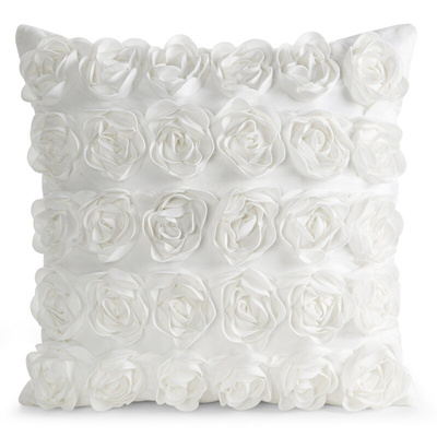 Poszewka Roses kremowa 45x45