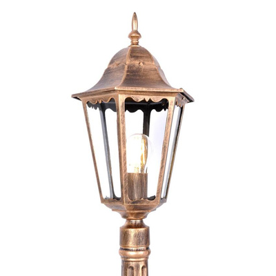Lampa ogrodowa stojąca K-6006A CZARNY/ZŁOTY z serii LOZANA