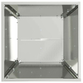 Donica słupowa 2 pcs Srebrny 40 x 40 x 100 cm