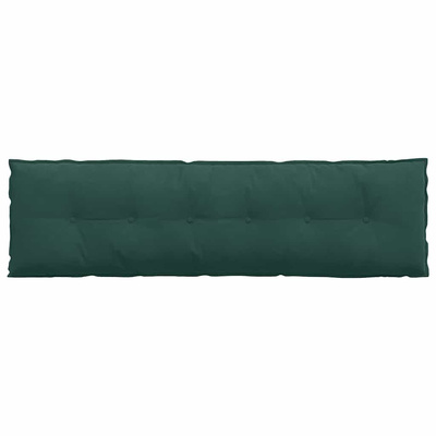 Poduszka na plecy Ciemna zieleń 180 x 50 cm Tkanina sztruksowa