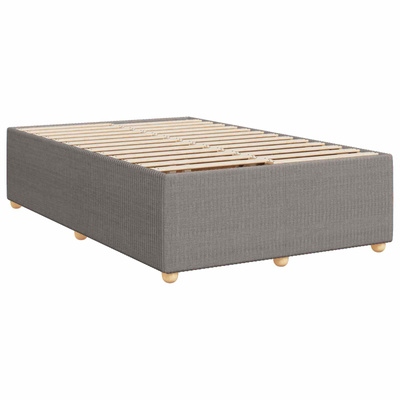 Łóżko kontynentalne z materacem Ciemnoszary 90 x 200 cm tkanina