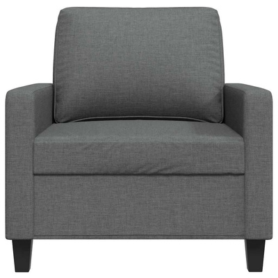 Fotel, ciemnoszary, 60 cm, obity tkaniną vidaXL