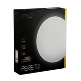 Plafon PERETI LED 24W biały pierścień 35cm, 3000K barwa ciepła, 2400lm, IP44, 220-240V EDO777615 EDO Solutions