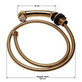 Słuchawka do myjni fryzjerskiej złota mała 148071